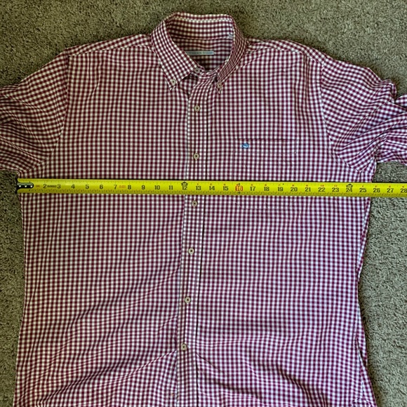 Southern Tide Red Gingham Button Down - Picture 7 of 7